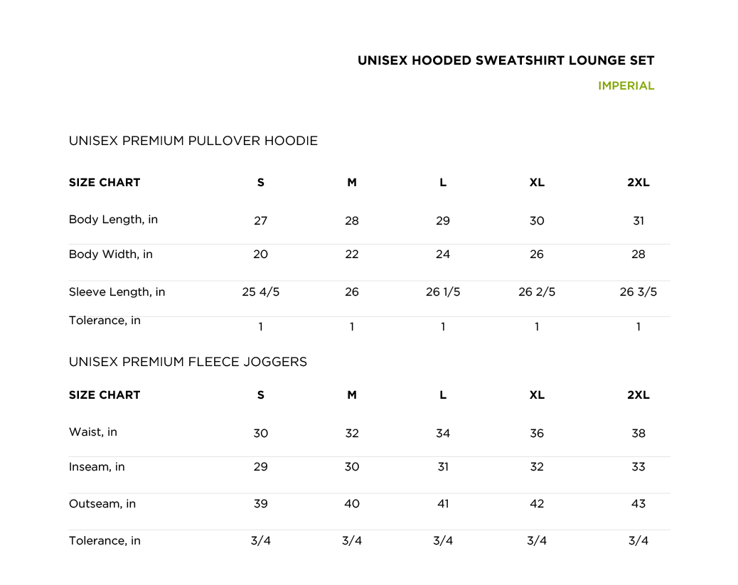 Nobody Fights Alone Unisex Hooded Sweatshirt Pant Lounge Set sizes