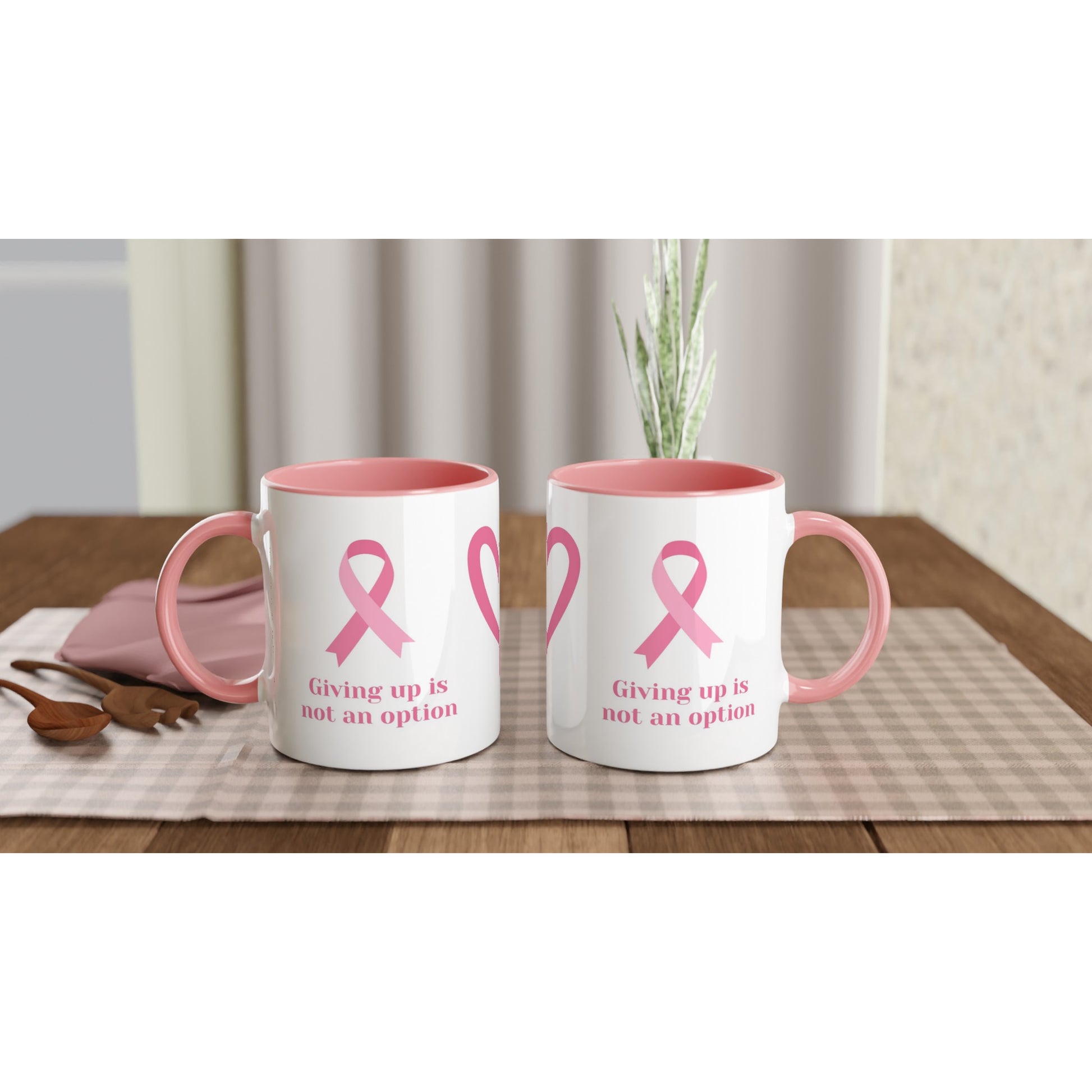 breast cancer warrior coffee mug