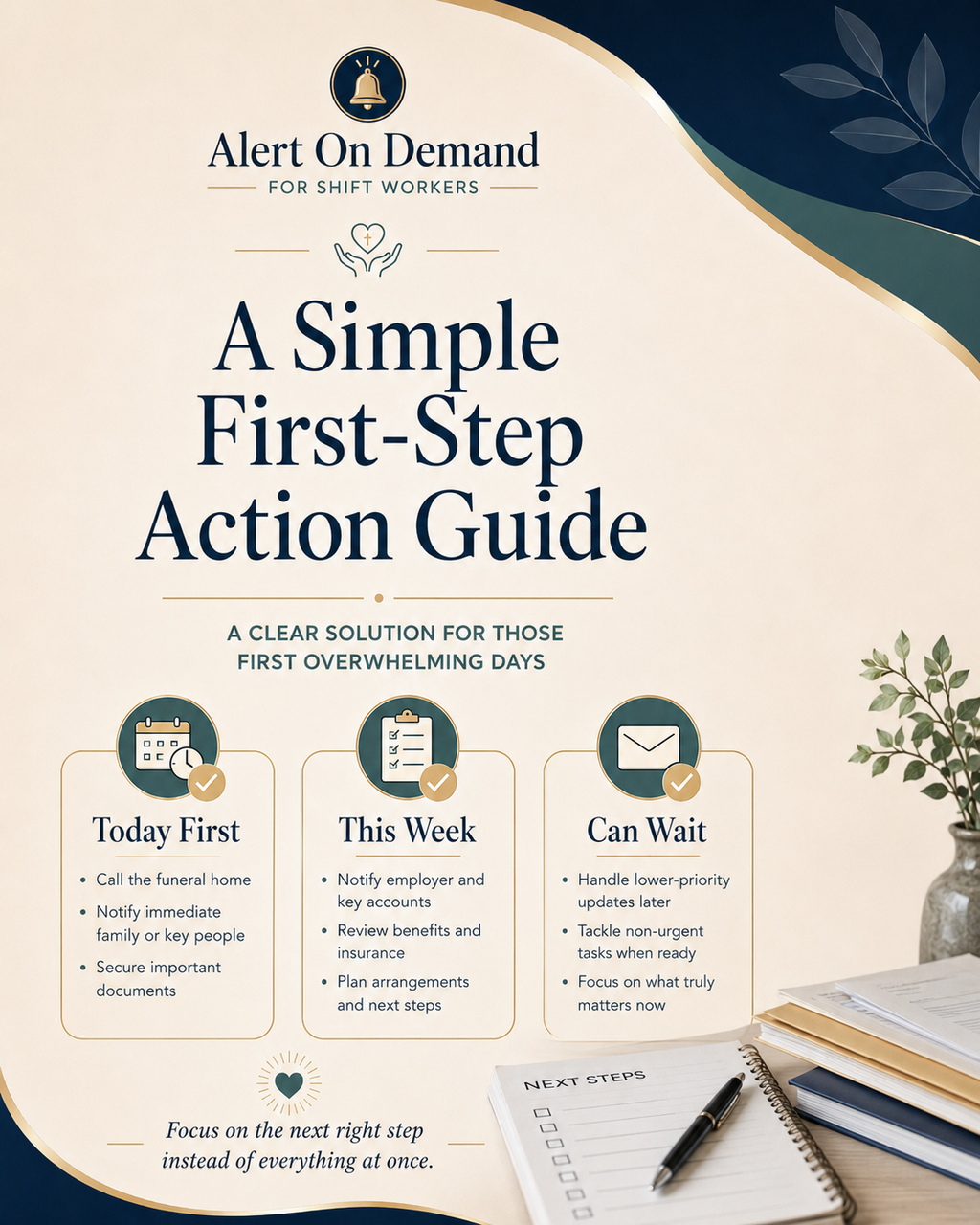 What To Do First After Losing a Spouse