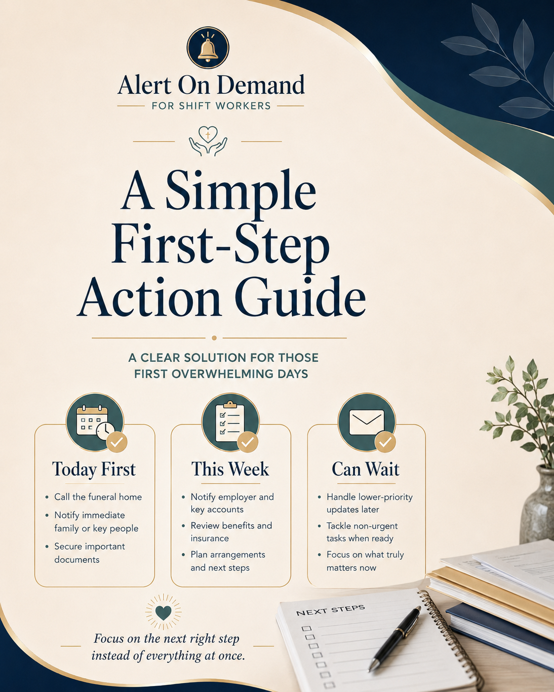 What To Do First After Losing a Spouse