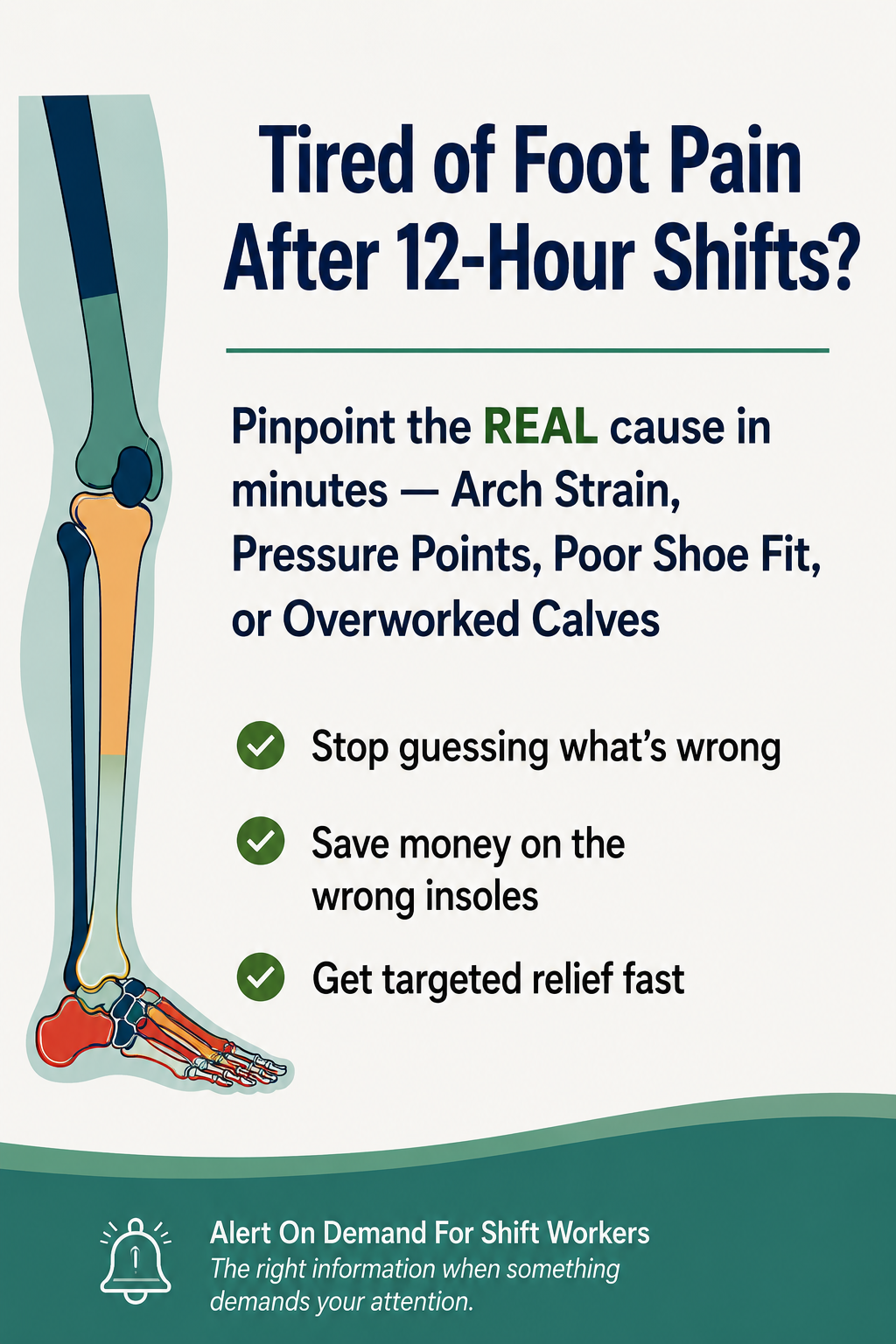 Find the Real Cause of Your Foot Pain | Guided Assessment Worksheet for Nurses & Shift Workers