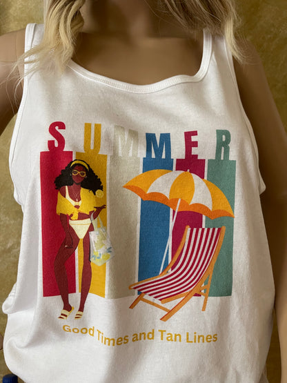 Good Times and Tan Lines Summer Tank