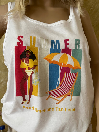 Good Times and Tan Lines Summer Tank