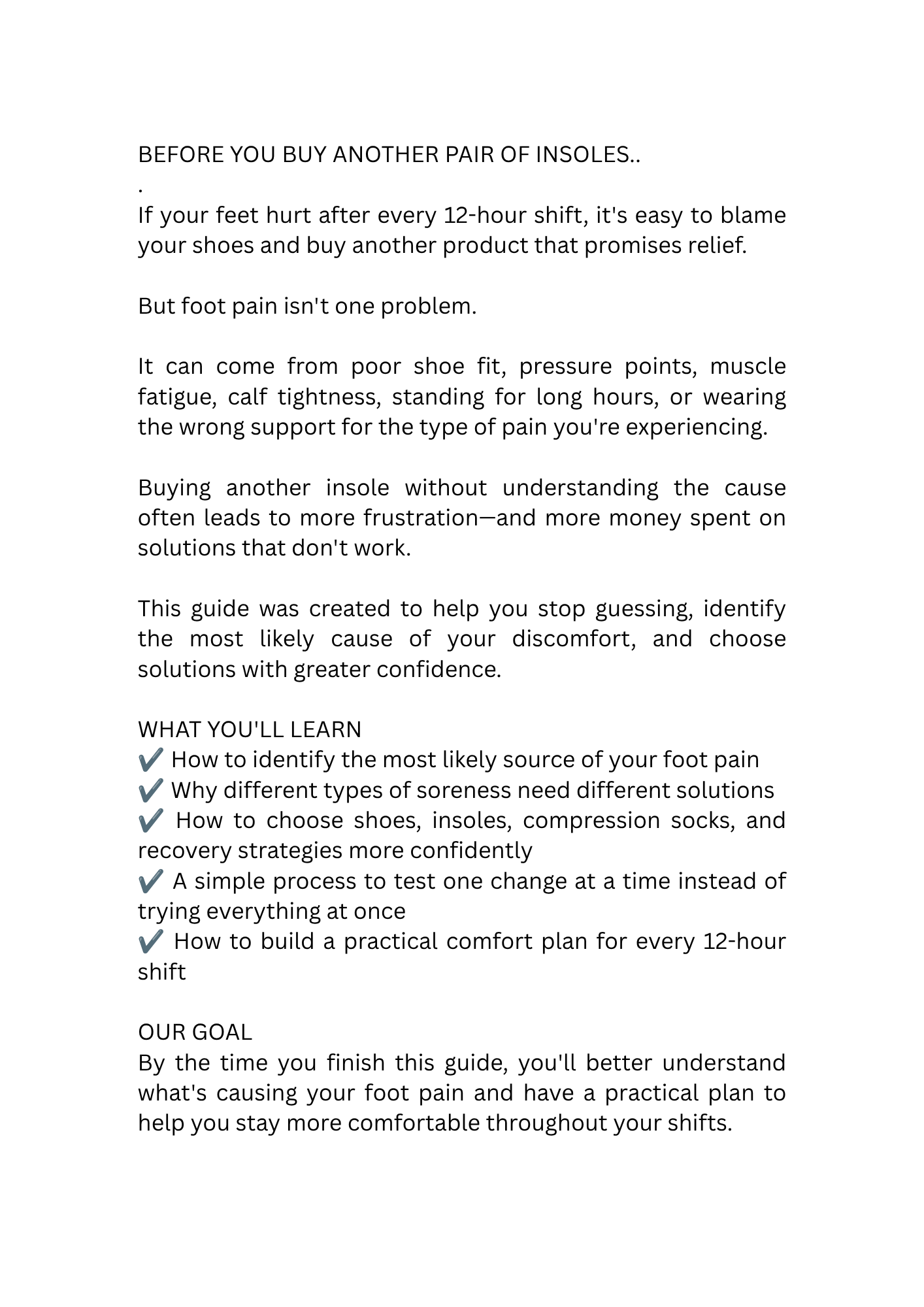 Finish Your 12-Hour Shift Without Limping | Nurse Foot Pain Relief eBook