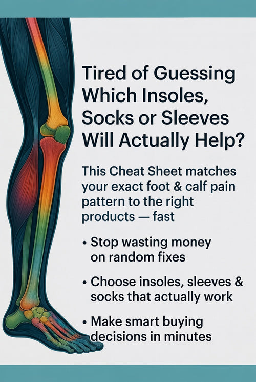 12-Hour Shift Foot Pain Fix Cheat Sheet | Nurse Insole & Foot Relief Guide PDF