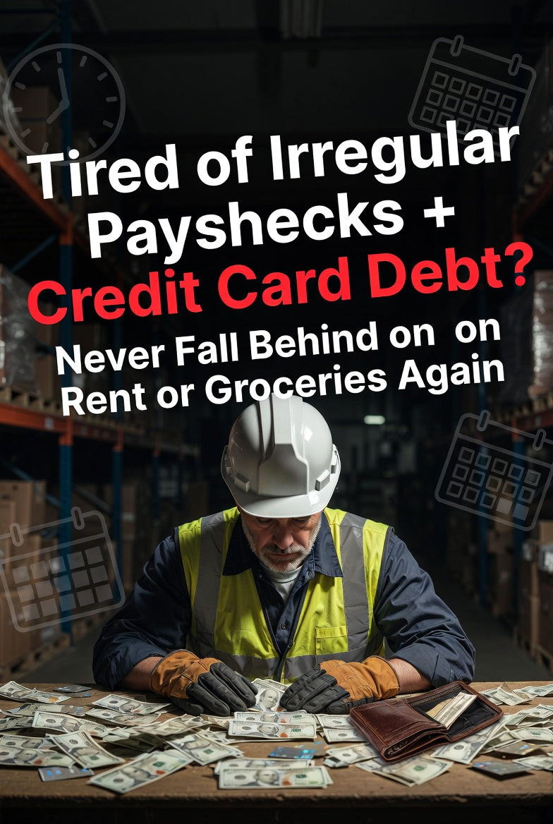 Debt Relief Budget Template For Shift Workers | Printable Debt Payoff Planner Fillable PDF