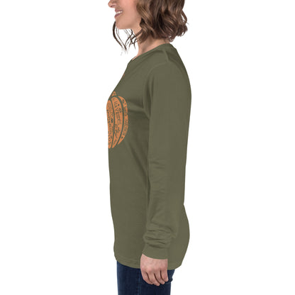 Pumpkin Fall Unisex Long Sleeve Tee