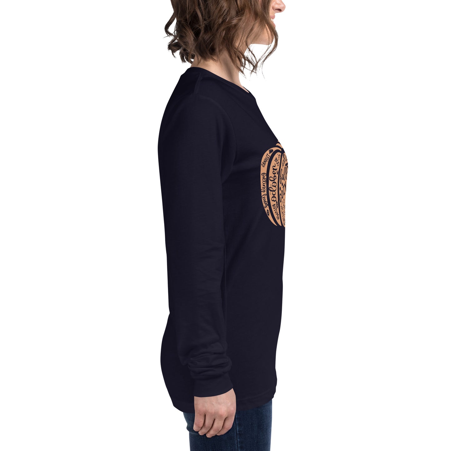 Pumpkin Fall Unisex Long Sleeve Tee