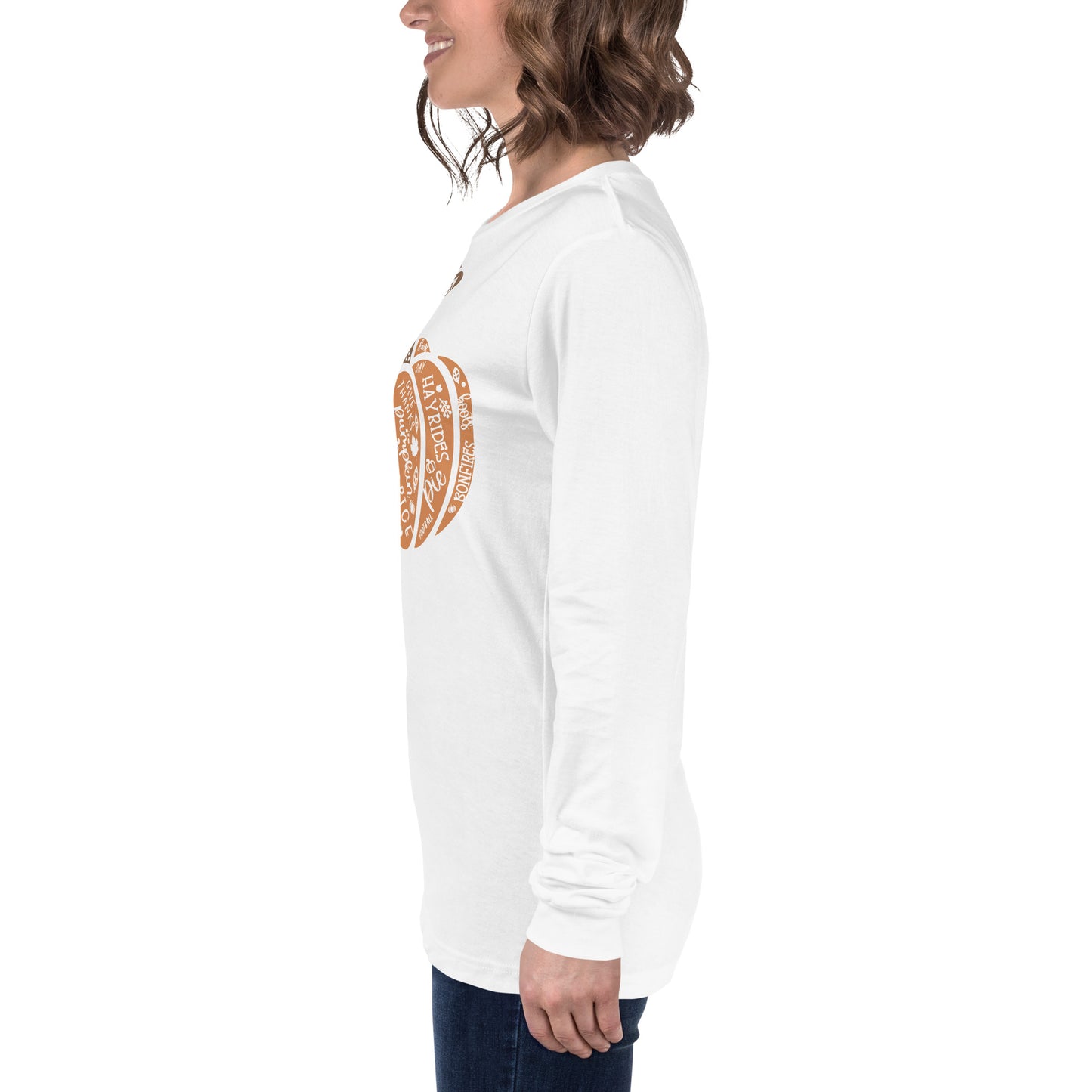 Pumpkin Fall Unisex Long Sleeve Tee