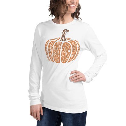 Pumpkin Fall Unisex Long Sleeve Tee