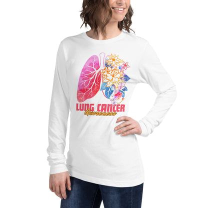 Lung Cancer Awareness Unisex Long Sleeve Tee