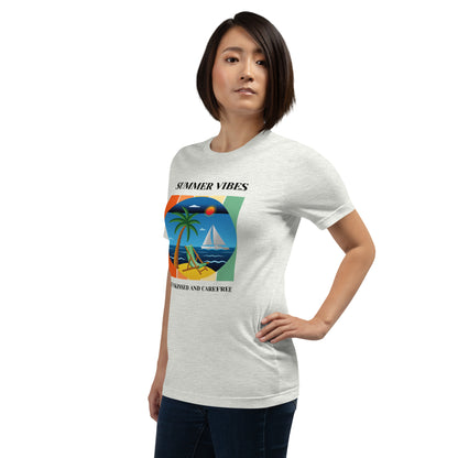 Summer Vibes Sun Kissed and Carefree T-Shirt