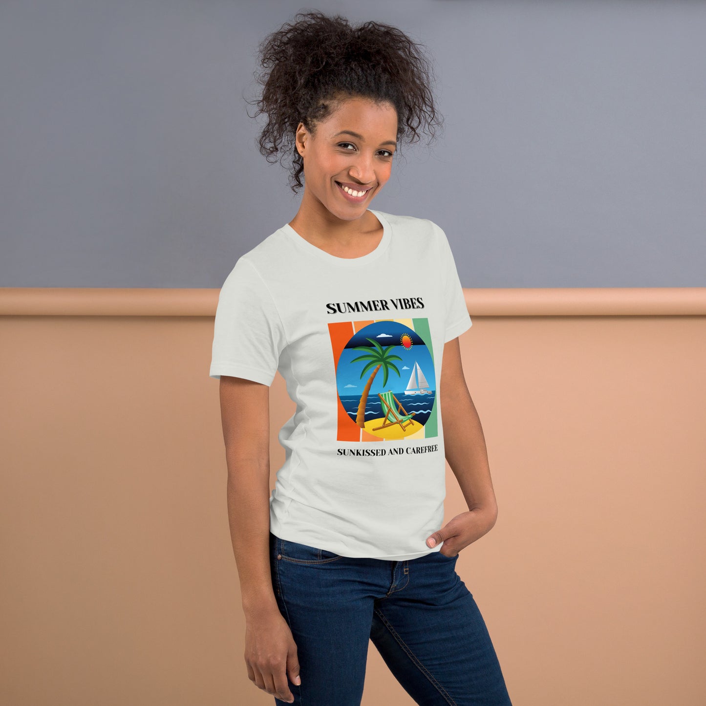 Summer Vibes Sun Kissed and Carefree T-Shirt