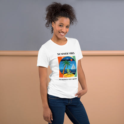 Summer Vibes Sun Kissed and Carefree T-Shirt