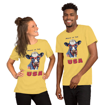 Made in the USA Cow Graphic Tee