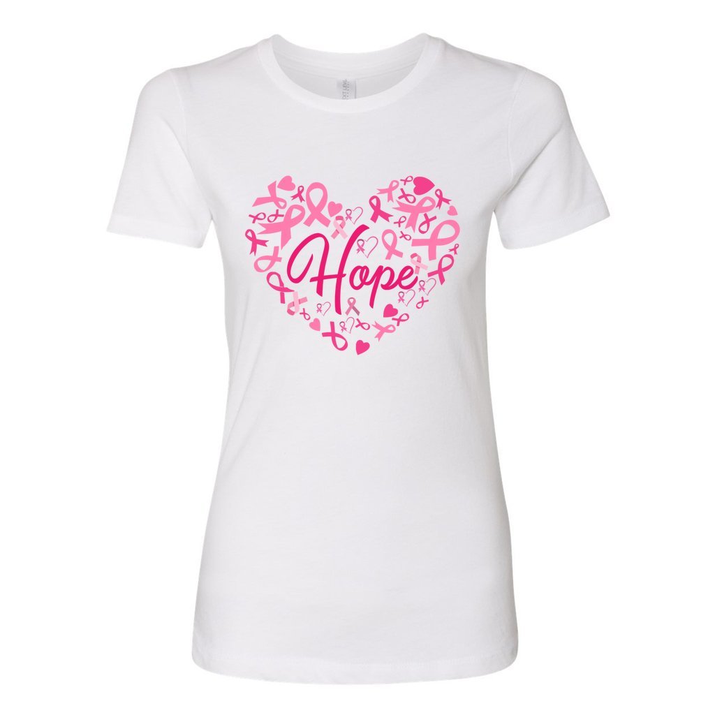 Heart Shape Hope Pink Ribbon Breast Cancer Awareness Comfort Core Spotlight