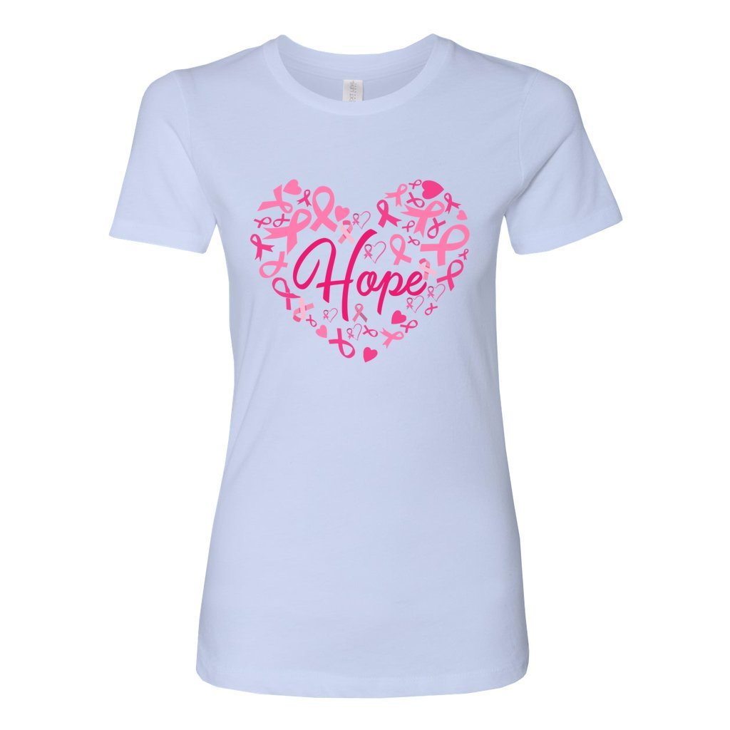 Heart Shape Hope Pink Ribbon Breast Cancer Awareness Comfort Core Spotlight