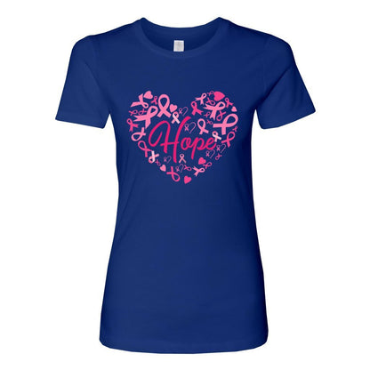 Heart Shape Hope Pink Ribbon Breast Cancer Awareness Comfort Core Spotlight