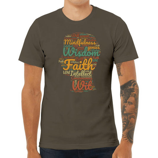 head mind figure unisex jersey tee