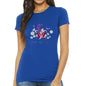 Butterfly Faith, Hope and Love Breast Cancer Women's Slim Fit Tee Shirt Comfort Core Spotlight